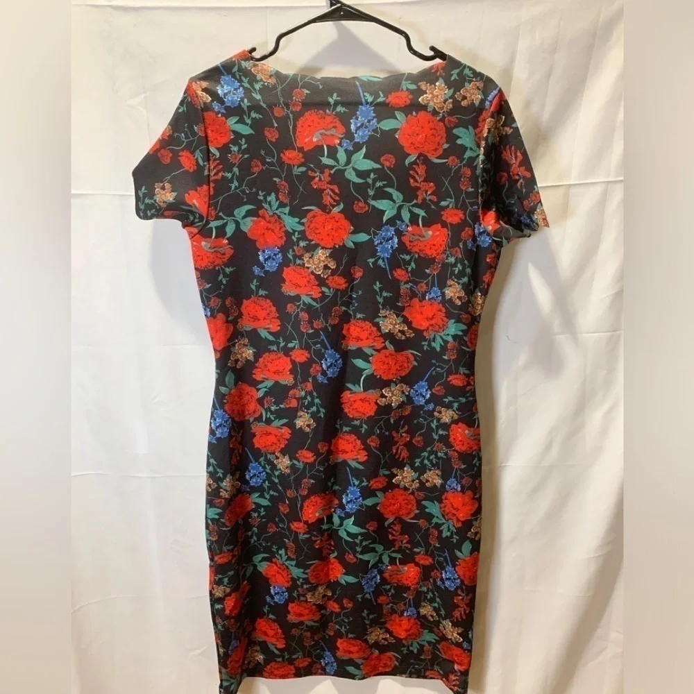 3/$28❤️EMERY ROSE floral, multicolor, print dress, size XL